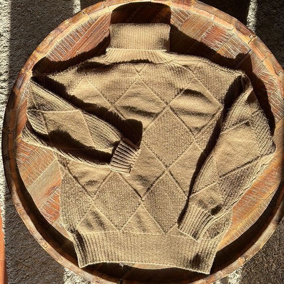 100% argyle wool turtleneck - Picture 2 of 2